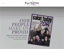 Tablet Screenshot of fusionspasalonaveda.com